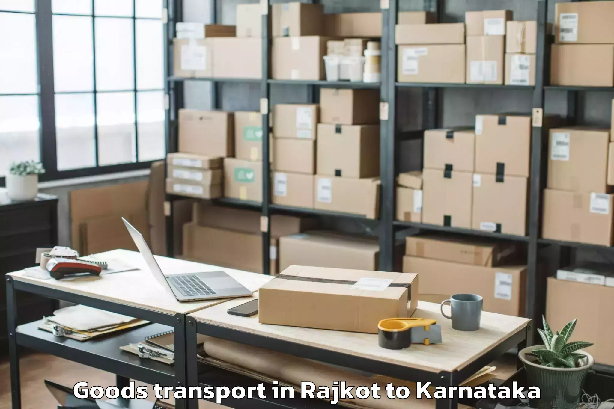 Efficient Rajkot to Davangere Goods Transport